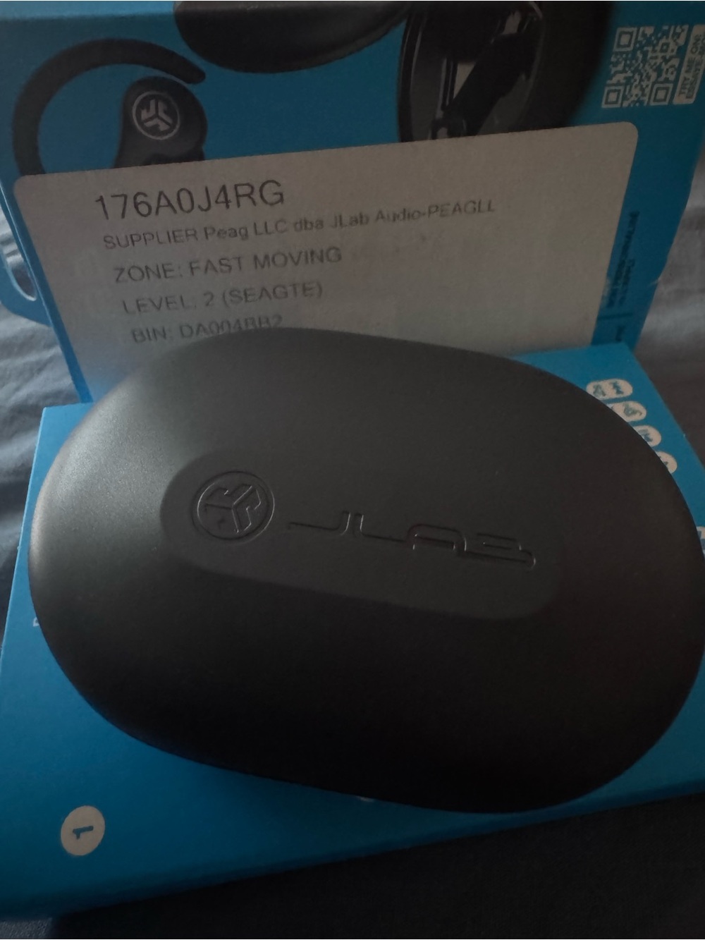 JLab Black Wireless Headset Charging Case